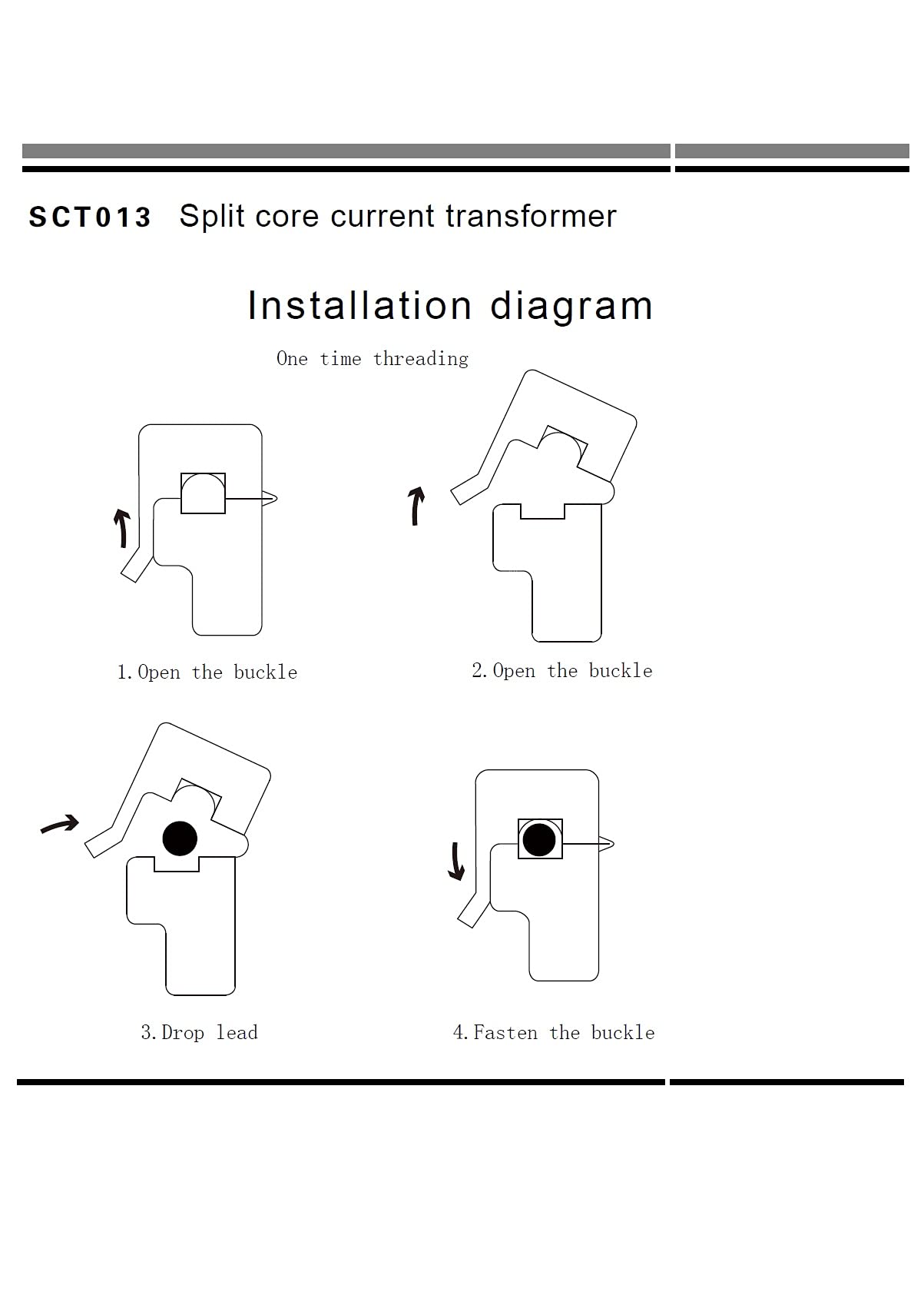 In ZIYUN (20A MAX) Split Core Current Transformer,AC Current Sensor,Output Class Analog Sensor,Working Principle Magnetic Sensor, useful for measuring whole building electricity consumption 4