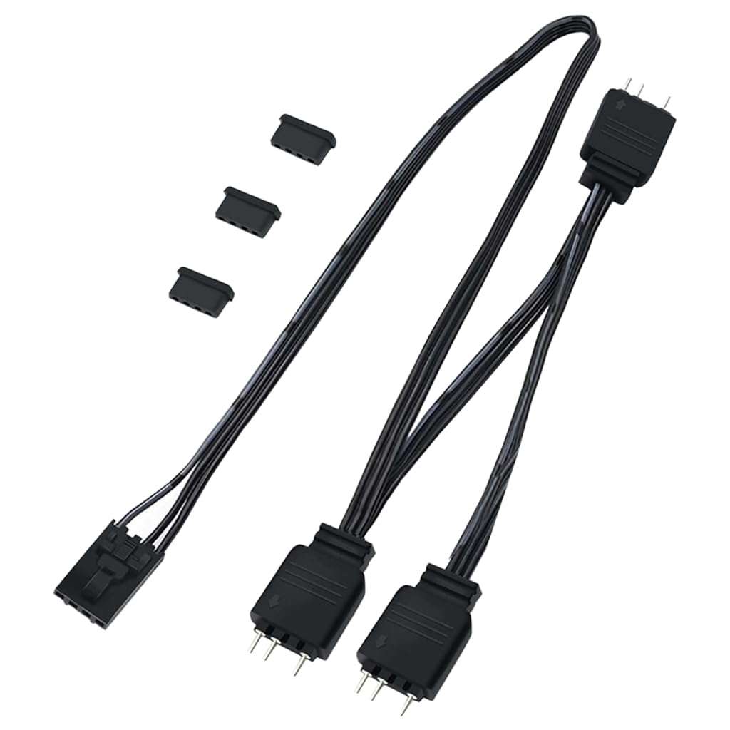 TIANQUXNGI 5V 3Pin Lighting Cable Converter 5V 3Pin Fans to Mainboard Easy Connection for Pirate HDLL120 Fan Light Adapter Cable
