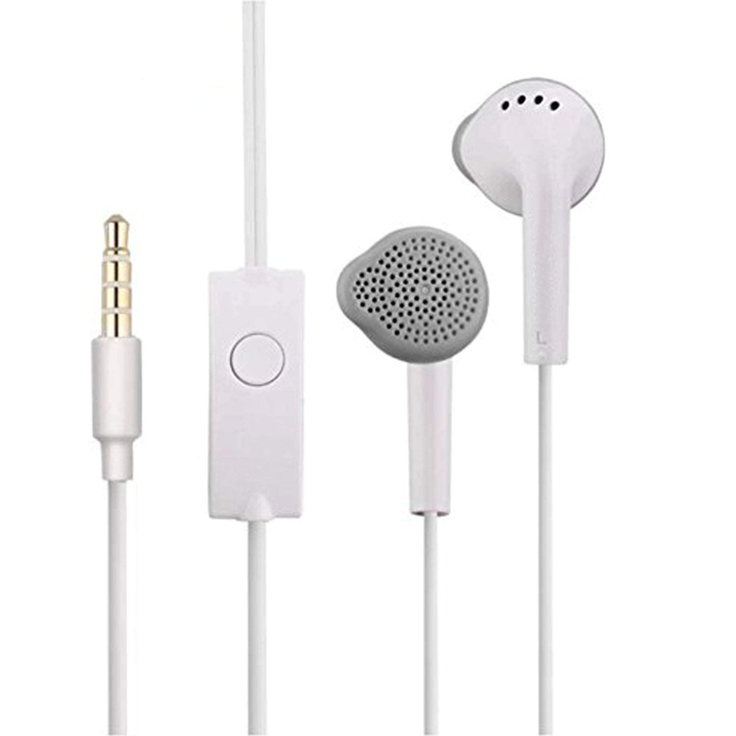 In-Ear Headphones Earphones for YU Yunicorn Earphone Original Like Wired Stereo Deep Bass Head Hands-free Headset Earbud With Built in-line Mic, Call Answer/End Button, Music 3.5mm Aux Audio Jack KD 2: (YS2, WHITE)