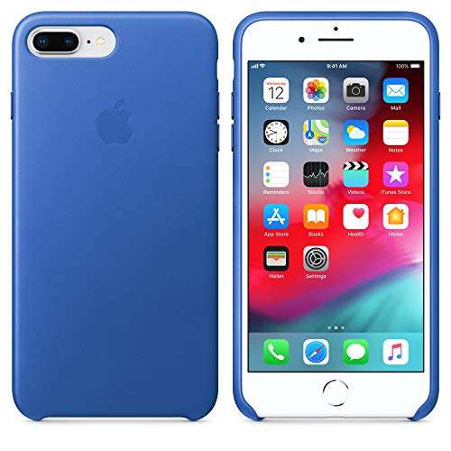 Apple Leather Case (for iPhone 8 Plus/iPhone 7 Plus) - Electric Blue 3