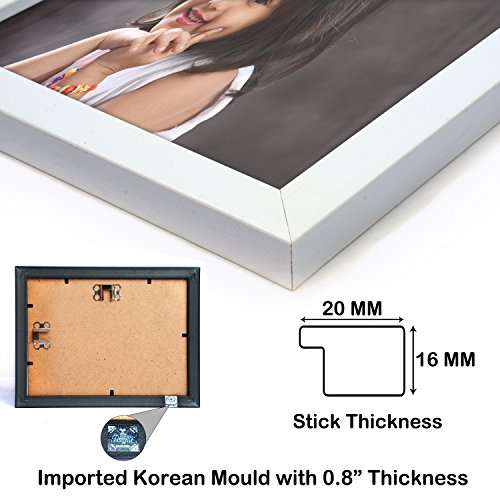 AJANTA ROYAL Personalized Photo Frames for Walls Decoration and Customized Photo Frame for Birthday / Wedding Anniversary / Couple (10" x 15" Inch, White) 4