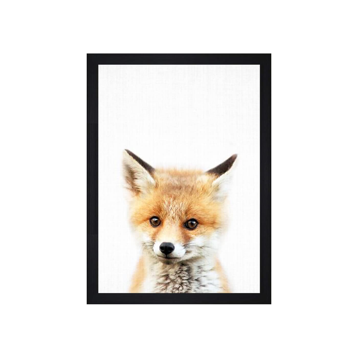 Gallery99 Baby Fox Kids Textured Paper Framed Art Print for Kids Room Decor Wall Art Painting (13.25x1.25x19.25) 4