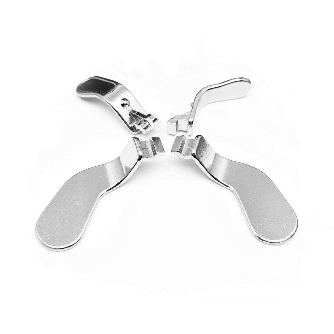 Elite Controller Paddles,Metal Stainless Steel Replacement Parts for Xbox One Elite Controller Series 2 Model 1797 - 4 PCS (Silver) 4