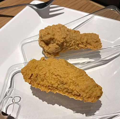 Super Vivid 3D Fried Chicken Leg Fried Chicken Wings Transparent Soft TPU Protective Skin Case Cover for Iphone5 5S SE 6 6S 7 8 X 6P 7P 8P (Fried Chicken Wing, for iPhone X) 6