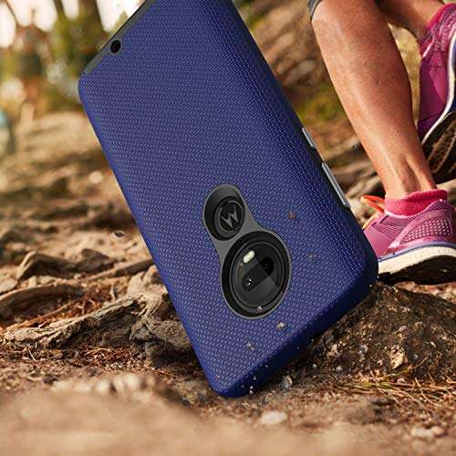 IPASON Moto G7 Case,Motorola G7 Case, Dual Layer Light Durable Scratch Anti Shockproof Protective Cover for Motorola Moto G7 - Navy Blue 3