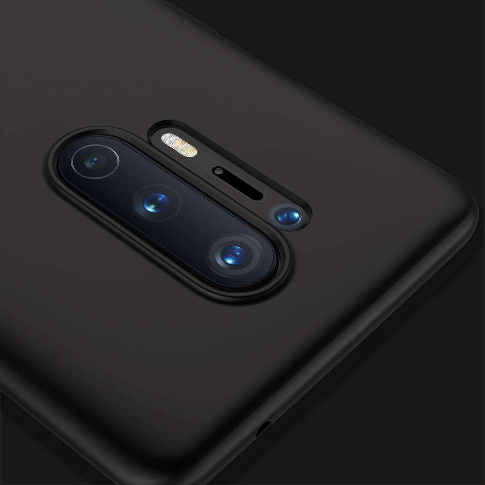 X-level Oneplus 8 Pro Case, Mobile Phone Case Soft TPU Matte Finish Slim Fit Ultra-Thin Light Protective Cell Phone Back Cover for Oneplus 8 Pro-Black 5