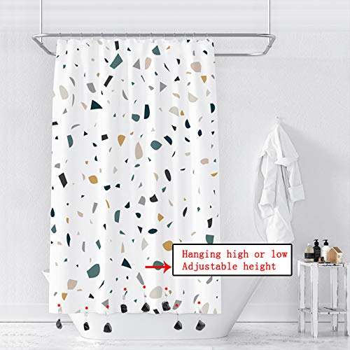 YULAO DA Shower Curtain Weights,Tablecloth Weights,Add Weight for Curtain Bottom Indoor/Outdoor, Stainless Steel Clip with Natural Crystal Stone, Set of 8pcs(Obsidian) 4