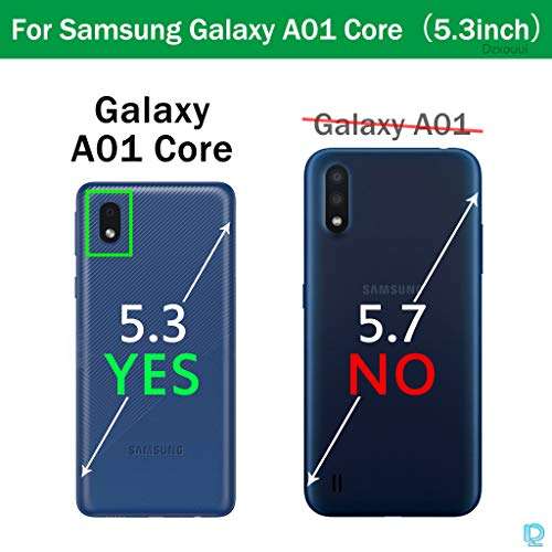 Dzxouui for Samsung A01 Core Case (Not Fit Galaxy A01) Samsung M01 Core Case,Protective Phone Cover Shockproof Soft TPU Cases for Samsung Galaxy A01 Core/M01 Core(DL-Black) 2