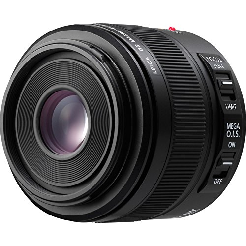 PANASONIC LUMIX G LEICA DG MACRO-ELMAR LENS, 45MM, F2.8 ASPH., PROFESSIONAL MIRRORLESS MICRO FOUR THIRDS, MEGA OPTICAL I.S., H-ES045 (USA BLACK)