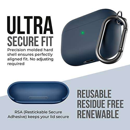 KeyBudz Hybrid Shell Series Compatible with AirPods Pro Case Cover 3