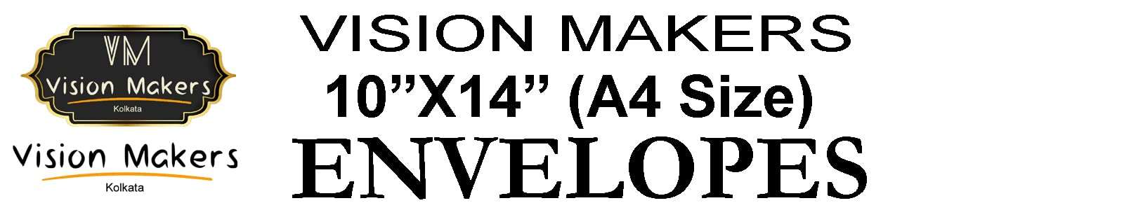 Vision Makers Envelopes | Brown Paper Envelopes | 14 X 10 Inch Size | 100 GSM Paper | A4 Size Paper Envelopes | Pack of 50 Nos. (Pack of 1) 6