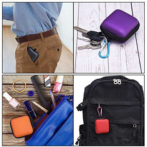 SUNMNS 6 Pieces Headphone Case Earphone Storage Bags Compatible with Earbuds, Sport Headphone 6