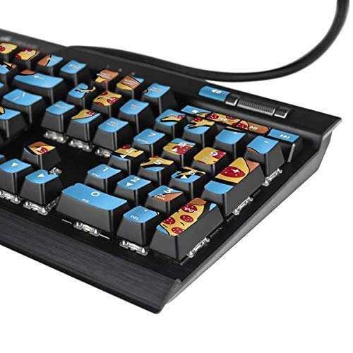 Skinit Decal Skin Compatible with K95 RGB Platinum Mechanical Gaming Keyboard - Skinit Originally Designed Pizza Design 4