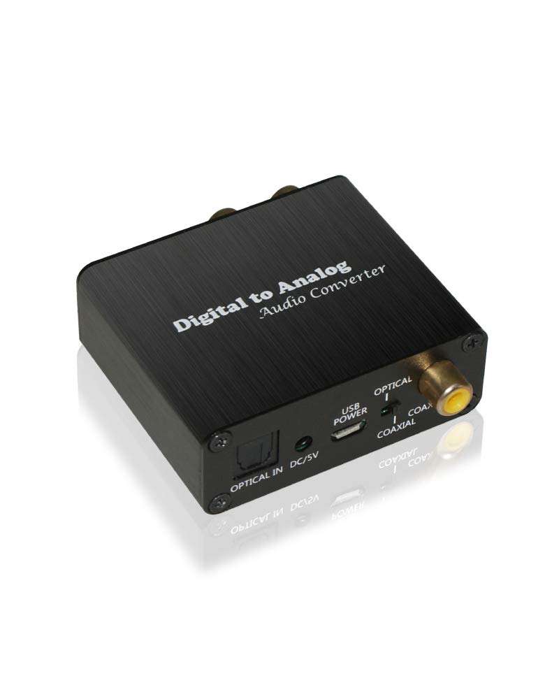 XtremPro Digital to Analog Audio Converter w/ USB Power Cable and AC Adaptor - Black (65002) 1