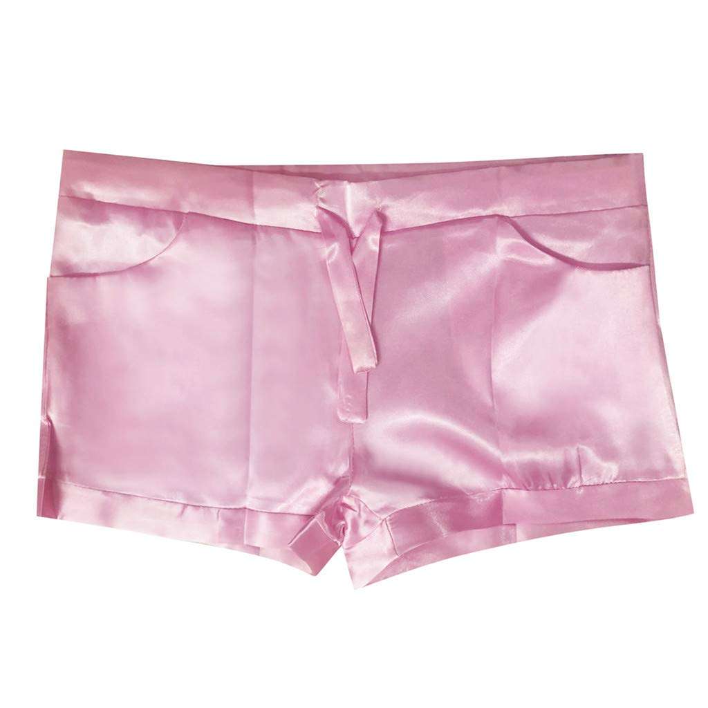 Shorts For Women High Waisted Sexy Satin Pants Summer Casual Beach Shorts With Pocket Teresamoon 4