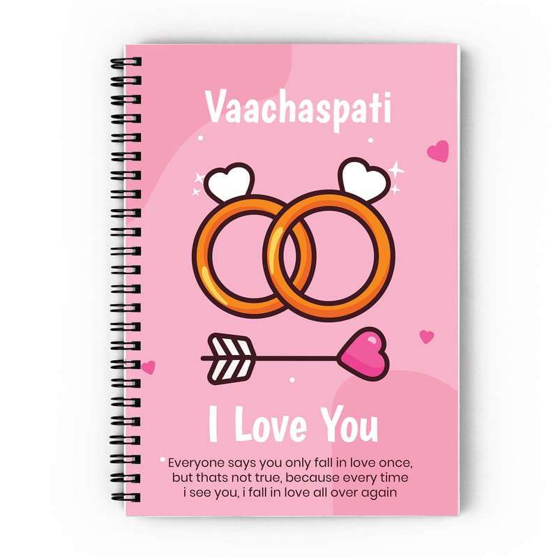 Epheriwala I Love You Vaachaspati A5 Size Notebook, Soft Cover (300 GSM) (100 GSM Unruled) 1