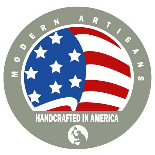 Modern Artisans Hilltop Castle American-Made Embossed Leather Writing Journal, 6 x 9-inch + Refillable Hardbound Insert Book 6