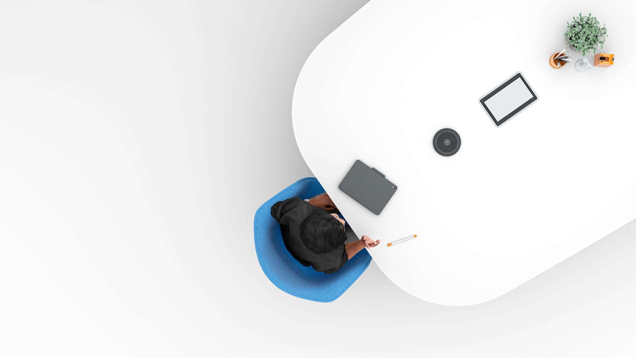 Logitech Rally Mic Pod, Black, 0.8" x 4" x 4" 6