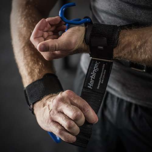 Harbinger Lifting Hooks, Black/Blue 2