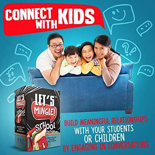 FUN TRIBE CREW Let's Mingle Conversation Starters School Edition | Classroom Learning | Distance Learning Game | Games for Kids Ages 6+ | Great as Autism Learning Materials | Speech Therapy Materials 3