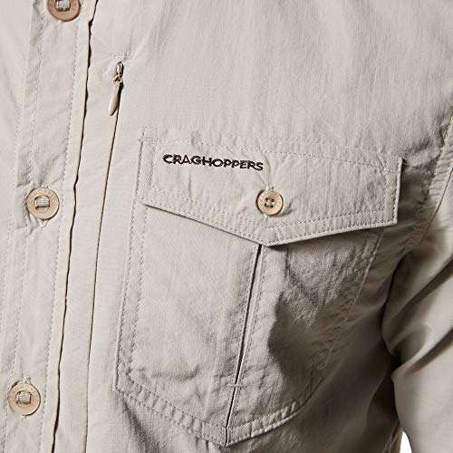 Craghoppers CMS605 Polyester NosiLife Adventure II Long-Sleeved Shirt, Small (Dark Khaki) 5