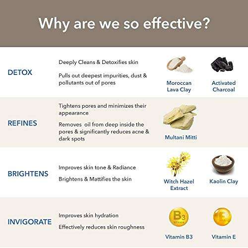 The Moms Co. Natural Clay Face Wash with Moroccan Lava Clay & Activated Charcoal l Purifies,Detoxes & Brightens l Normal to Oily Skin 4