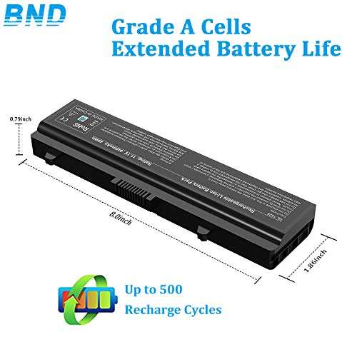 Oillvi Laptop Battery Compatible with Dell X284G 1545 1525 1526 PP29L PP41L Series Vostro 500, fits P/N GW240 RN873 GP952 M911G M911 RU586 C601H 312-0844-[6-Cell /49Wh] 4