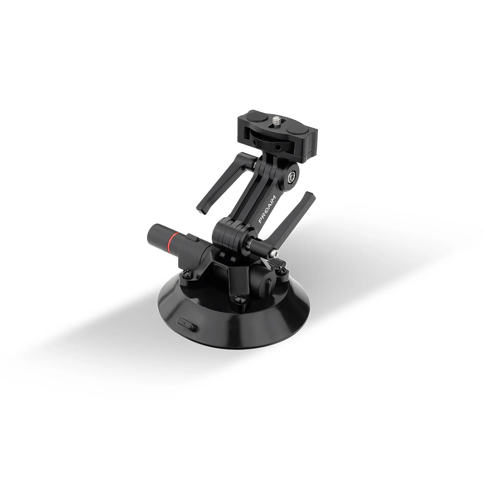 PROAIM 4” Suction Cup with Tilting Bracket for Camera & Accessories. 280° Head & 210° Bracket Rotation. Payload 10kg/22lb (P-SCB-01)