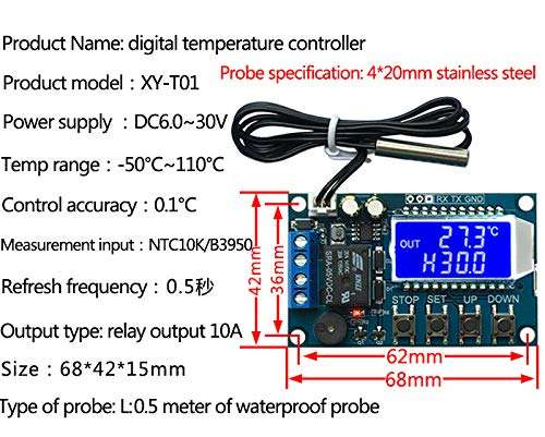 Teyleten Robot 6-60v 10A Lithium Battery Charge Control Module Controller Protection Board with Overcharge Protection Switch XY-L10A Clearance Price 4