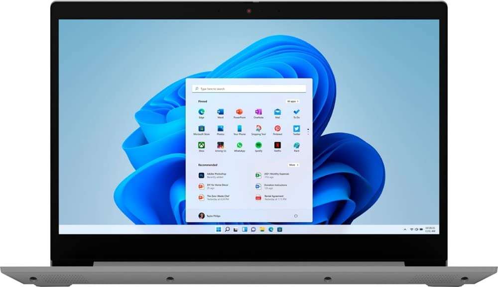 Lenovo IdeaPad 3 15 Business Laptop I 15.6" HD Anti-Glare Multi-Touch I 11th Gen Intel i3-1115G4 Processor I 8GB DDR4 256GB SSD + 1TB HDD I Intel UHD Graphics I Dolby Win11 + 32GB MicroSD Card 2