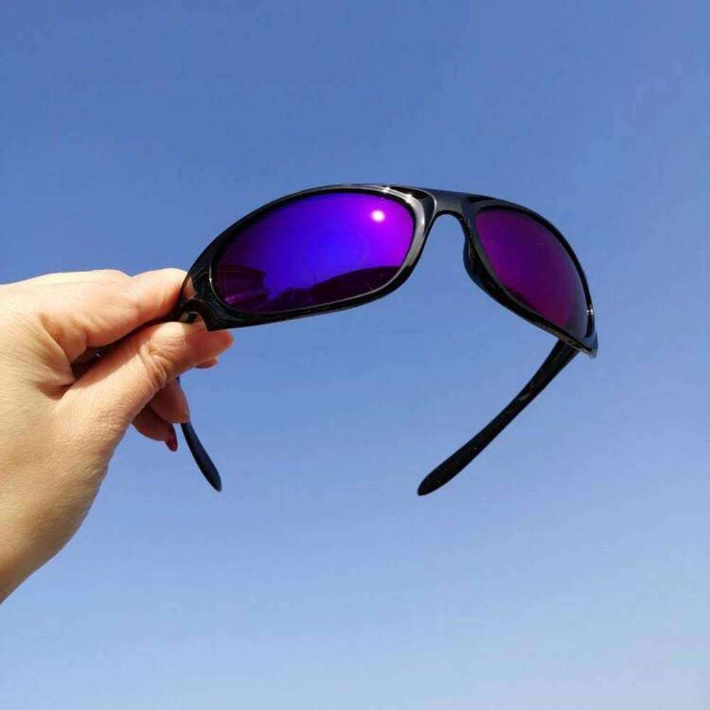 OUTAN Glasses for Red Green Blindness, Color Weakness Completely,C Type Black PC Frame - Len Purple 1