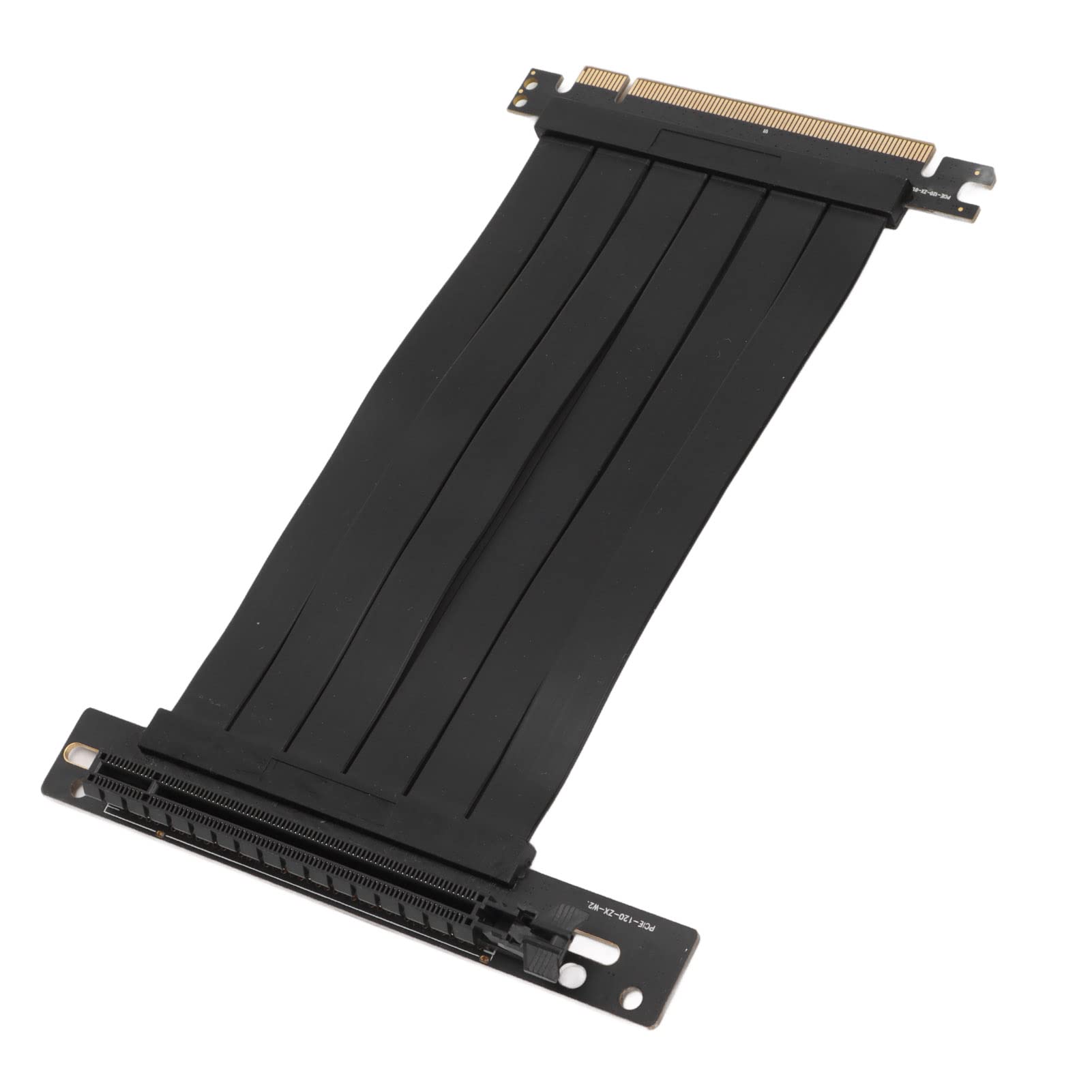 LKHUYA PCIe Extension Cable 15cm 128Gbps High Speed PCIe x16 3.0 Riser Card, Stable Signal Transmission for Graphics Card Sound Card Network Card with Immersion Gold Connector (Black) 6