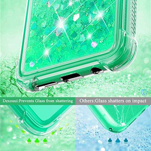 Dzxouui for Galaxy A70 Case,Samsung A70 / A70S Case,TPU Protective Cover for Girls and Women Glitter Bling Sparkle Cute Phone Cases for Samsung Galaxy A70S / A70(Gradient Green) 6