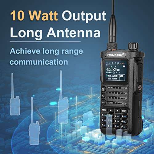 (2nd Gen) TIDRADIO TD-H8 10W HighPower Ham Radio Handheld,APP Programmable,Long Range Two Way Radio with 2500mAh Battery,Walkie Talkies Full Kit (2 Pack) 4