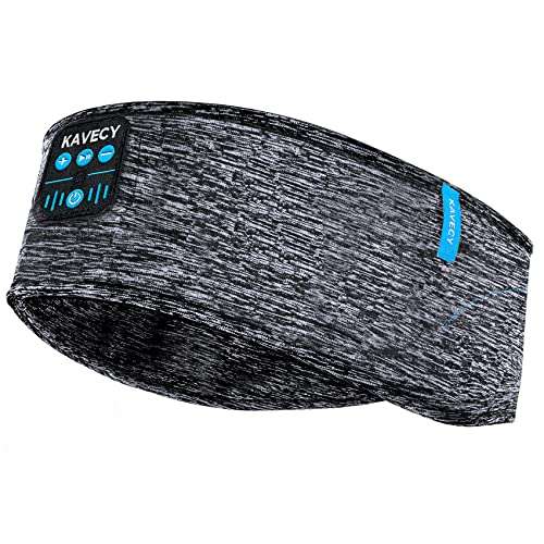 Soft Headband Wireless Headphones for Sleep, Wireless Sleep Earbuds, Comfortable Headphones for Sleeping with Thin HD Stereo Speakers, Sleeping Headsets for Workout, Insomnia, Travel, Yoga, Sport 1