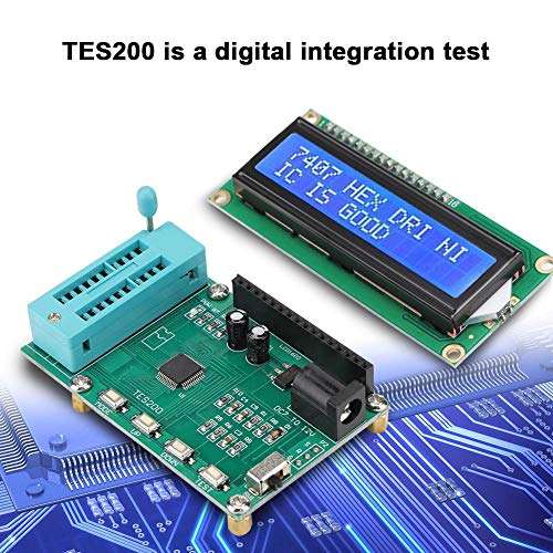 IC Tester Meter lC Logic Gate Tester Digital Meter TES200 Digital Integration Test for 74 40 45 Series 2