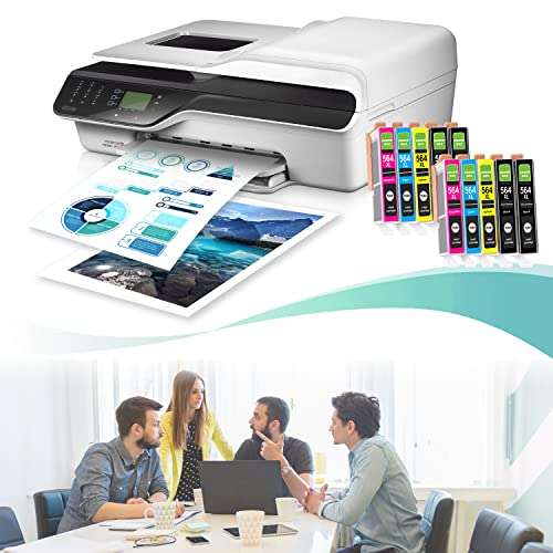 GREENBOX Compatible Ink Cartridge Replacement for HP 564XL 564 XL HP564 for DeskJet 3520 3522 Officejet 4620 Photosmart 5520 6510 6520 7520 (10 Pack) 5