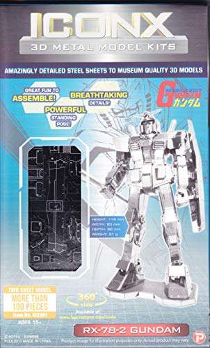 Fascinations Metal Earth Premium Series Mobile Suit RX-78-2 Gundam 3D Metal Model Kit 6