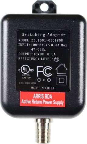 Arris 1-Port Cable, Modem, TV, OTA, HDTV Amplifier Signal Booster with Active Return and Coax Cable Kit 3