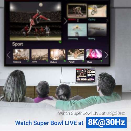 USB C Hub, oditton 4 in 1 USB C Hub, Dual Display 8K@30Hz HDMI 8K@30Hz DP, USB 3.0, 100W USB-C PD, 4 Port Dock Station for Laptop, Projector, and More Type C Devices 4