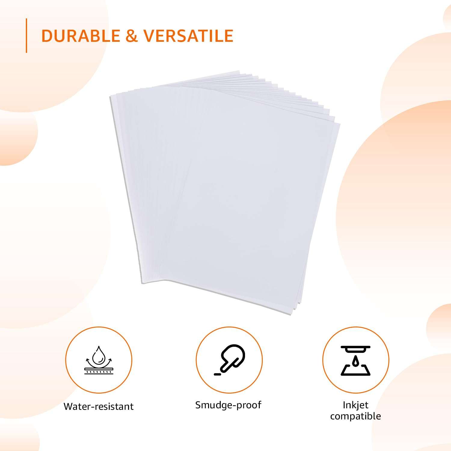 Amazon Basics A4 Size Photo Glossy Paper | Gloss Finish | 170 GSM (20 Sheets) 4