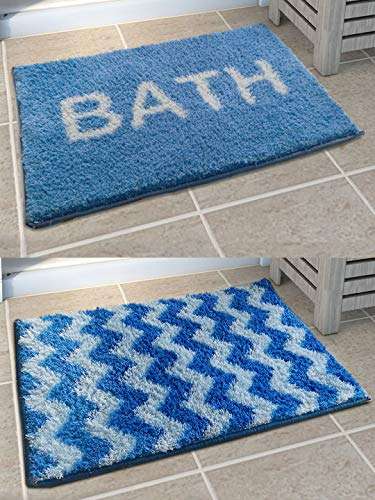 Athom Trendz Soft Anti Slip Easy Home Bath Mat, 38 X 58 cm, Multicolour 1