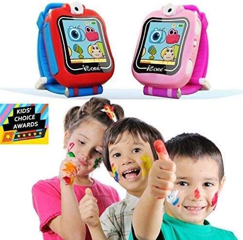 iCore Smart Watch for Kids | Gizmo Watch with Learning Games Gifts for 7 Year Old Girls | Touch Screen Gizmo Watch Selfie-Camera Video Watches Age for Girls Ages 5-7 Best Birthday Gifts (Red) 3