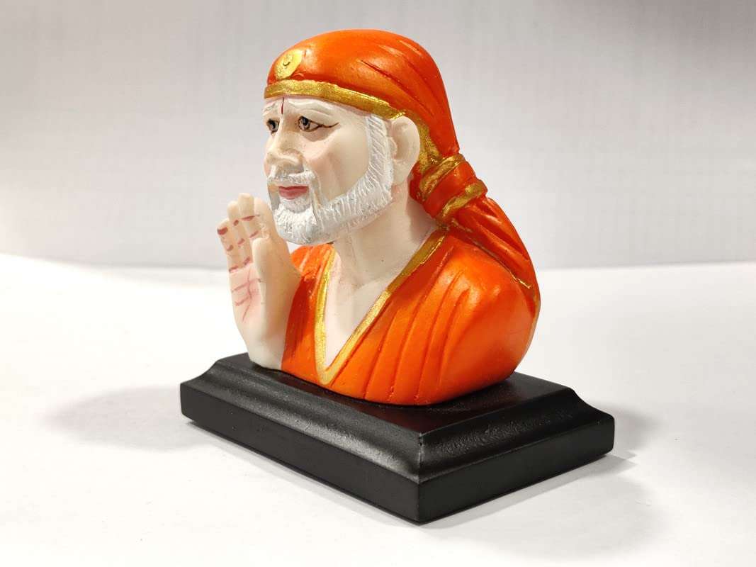 Auto Beast Sai Baba Idol for Car Dashboard, Home & Decor, Office Temple I Living Room I Guest Room I Sai Baba Statue for Car Dashboard 2
