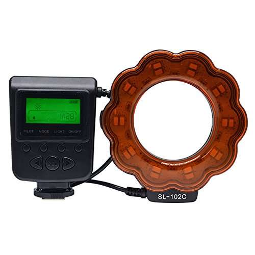 Venidice SL-102 Camera Manual Ring Light Flash, Macro LED Ring Flas with LCD Display(40.5mm, 52mm, 55mm, 58mm, 62mm, 67mm, 72mm, 77mm) for Canon Nikon SNY Fuji Panasonic DSLR Cameras 4