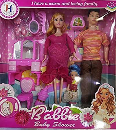 Barodian's Multicolor Doll Family Playset: M, Dad & Kids - Adorable Play Figures for Imaginative Fun!