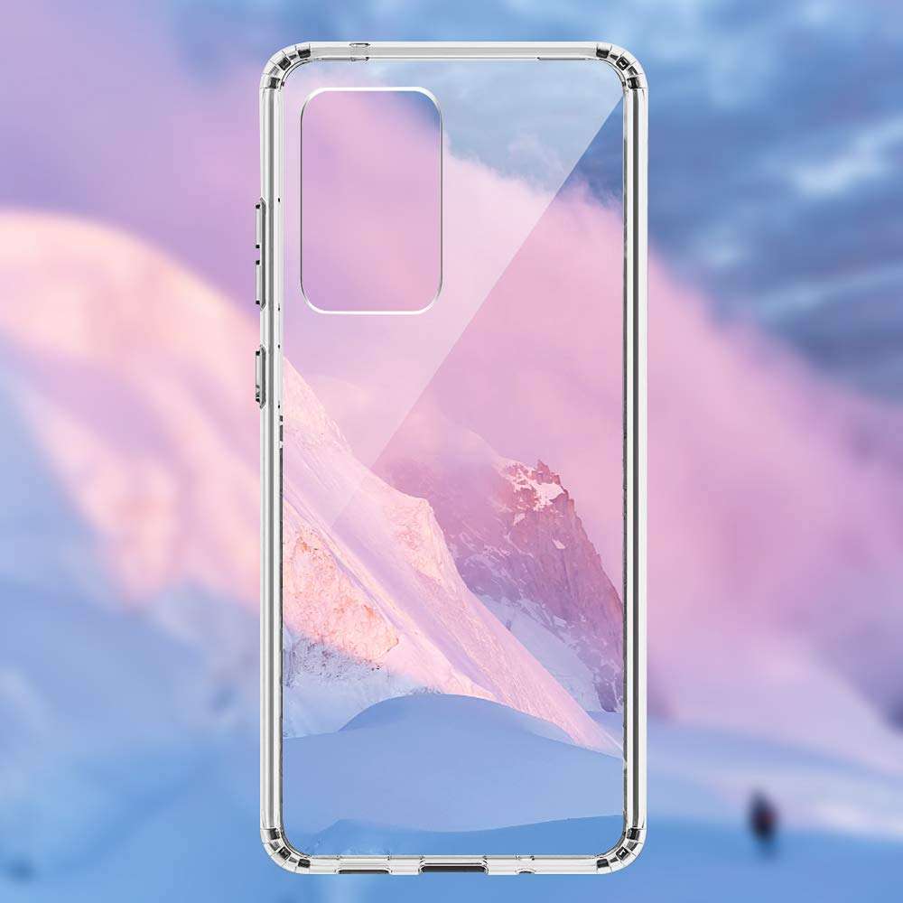 WRJ Case for Samsung Galaxy S20 6.2 Inch,Hard PC Back Clear Crystal with TPU Bumper, Anti Slip Scratch Transparent Heavy Duty Rugged Shockproof Resistant Protective Cover Case 6