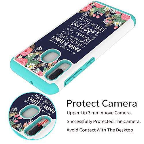 Galaxy A10E Case,Galaxy A20E Case,AMOOK 2-in-1 Double Layer Hard PC Cover Soft TPU Heavy Duty Bumper Shock Proof for Samsung Galaxy A10E/A20E,Bible Verse Jeremiah 29:11 5