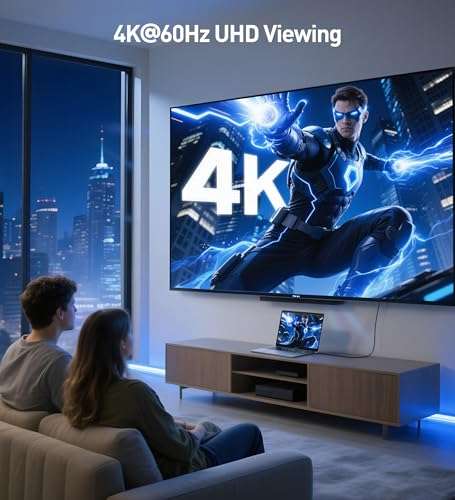 Cable Matters 3-Pack High Speed HDMI Cable 15 ft with 4K @60Hz, 2K @144Hz, FreeSync, G-SYNC and HDR Support for Gaming Monitor, PC, Apple TV, and More 3