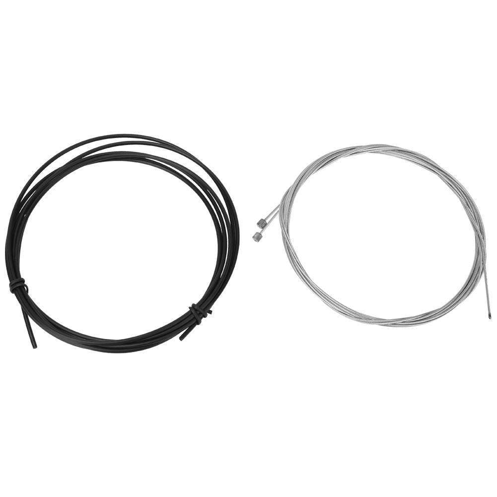 Keenso Bike Brake Cable, Bike Bicycle Road Mountain Bike Front Rear Inner Outer Wire Gear Brake Derailleur Cable Set Kit (White) 1